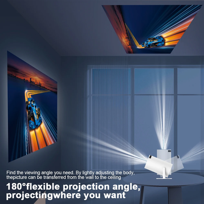 Projector 4K HD Android14 HY300 Pro Wifi6 290ANSI Allwinner H726 BT5.4 1080P 1280*720P Cinema Outdoor Portable Projetor